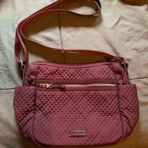 Vera Bradley maroon quilted handbag
